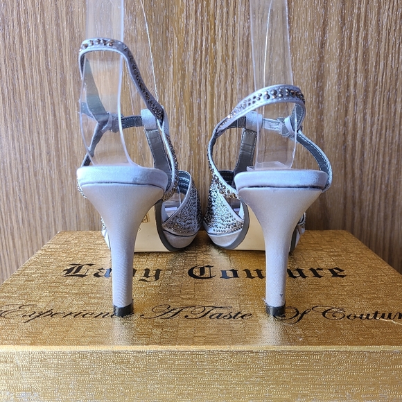 NWB Lady Couture Midnight Pewter Platform Dressy Heels Size EU37/US6.5 - Picture 8 of 12